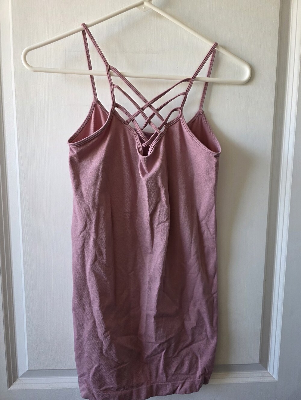 Reversible Women's Strappy Crisscross Cami - Dusty Rose